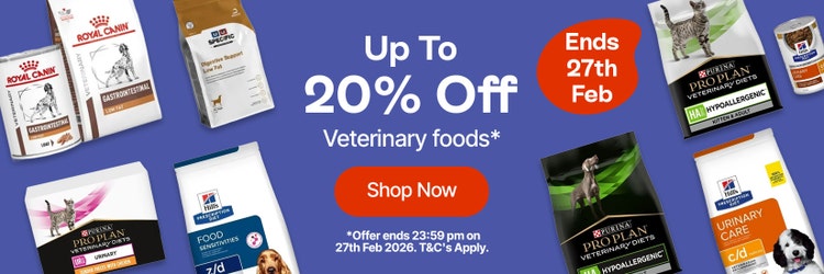 Up To 20% Off Veterinary Foods*