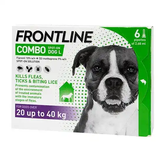 FRONTLINE COMBO Spot-On Solution for Large Dogs (20kg-40kg) 3022
