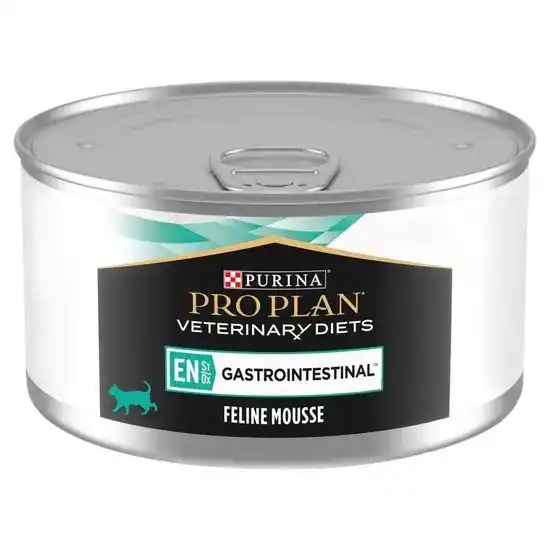 PURINA PRO PLAN VETERINARY DIETS Kitten & Adult EN Gastrointestinal Wet Cat Food Mousse 24 x 195g Tins 15692