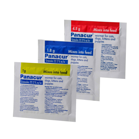 Panacur Granules Wormer for Dogs and Cats 22.2% w/w 674