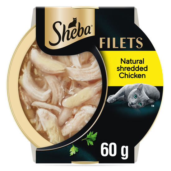 Sheba Filets Adult Wet Cat Food Chicken in Gravy 32 x 60g Trays 20485