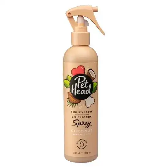 Pet Head Sensitive Soul Delicate Skin Spray for Dogs with Coconut and Marula Oil 300ml Bottle 7771