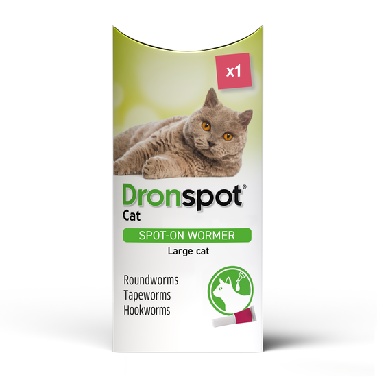 Dronspot Spot-On Wormer for Large Cats (5kg-8kg) 10229