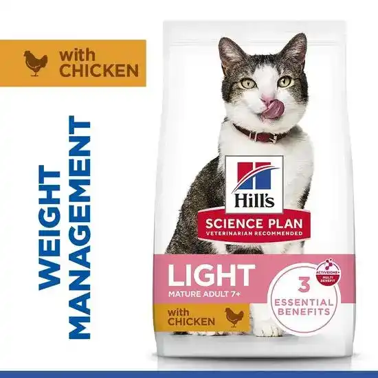 Hill's SCIENCE PLAN Mature Adult Light Dry Cat Food with Chicken 2377