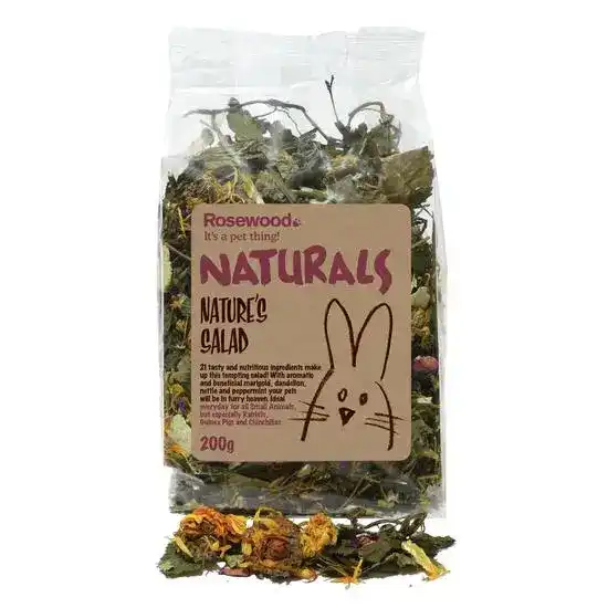 Rosewood Naturals Natures Salad Small Animal Treat 1 x 200g 19790