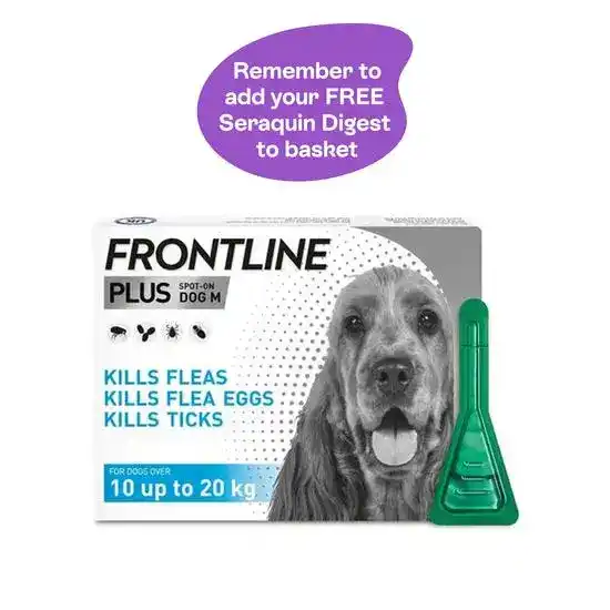 FRONTLINE PLUS Spot-On Flea and Tick Treatment for Medium Dogs (10kg-20kg) 9988