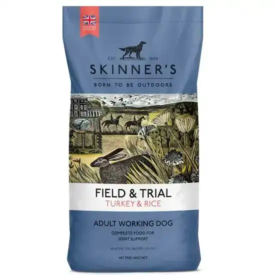 Skinner's Field & Trial Working Adult Dry Dog Food Turkey & Rice 15kg 17736