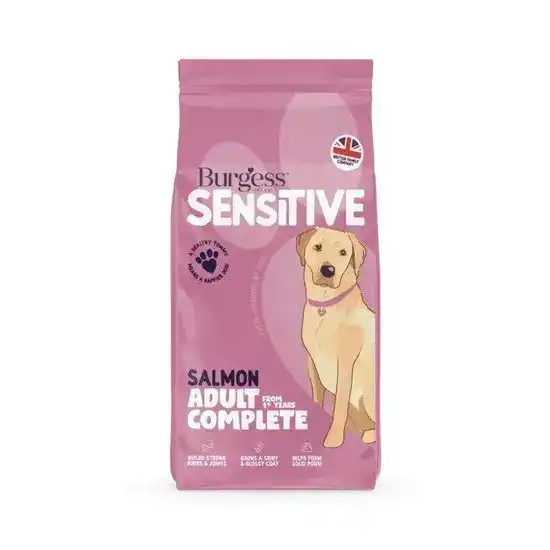 Burgess Adult Sensitive Dry Dog Food with Salmon 16203
