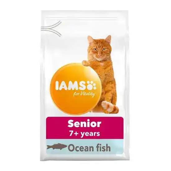 Iams for Vitality Senior Dry Cat Food with Ocean Fish 16164