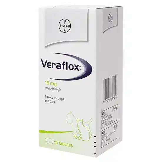 Veraflox Tablets for Dogs and Cats 15mg 3969