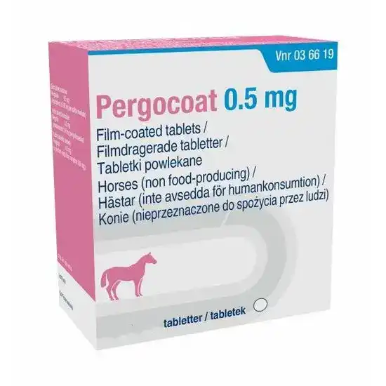 Pergocoat Film-Coated Tablets for Horses 0.5mg 16886