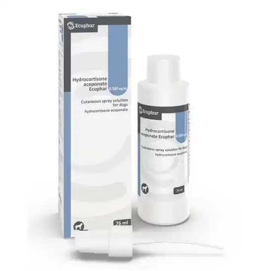 Hydrocortisone Aceponate Cutaneous Spray Solution for Dogs 0.584mg/ml 17756
