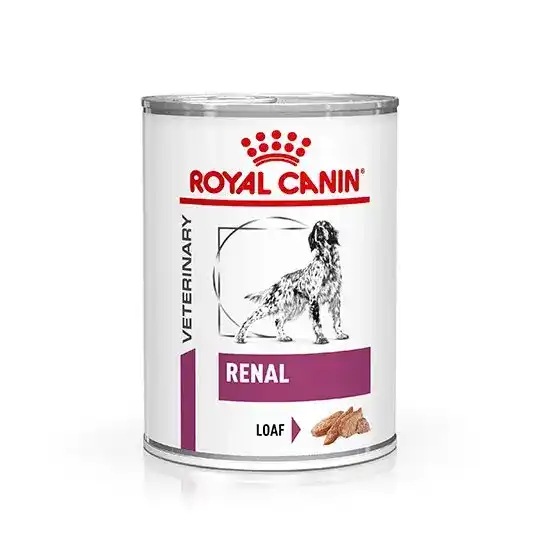 Royal Canin Veterinary Renal Wet Dog Food in Loaf 12 x 410g Cans 15891
