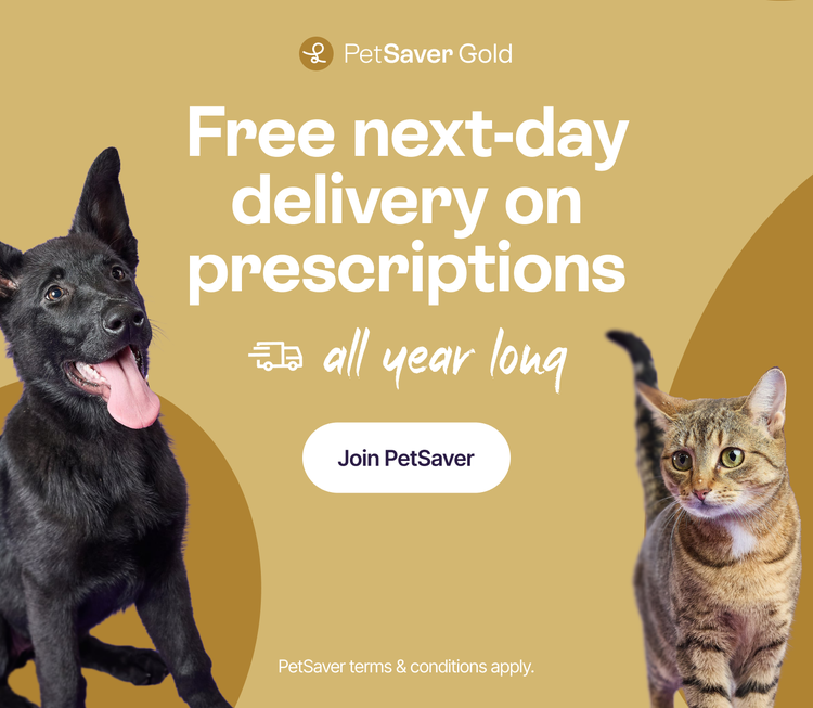 PetSaver Gold - Free next-day delivery on prescriptions - all year long - Join PetSaver - PetSaver T&Cs apply