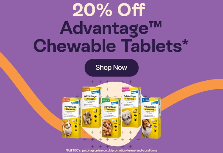 20% off advantage chewable tablets
