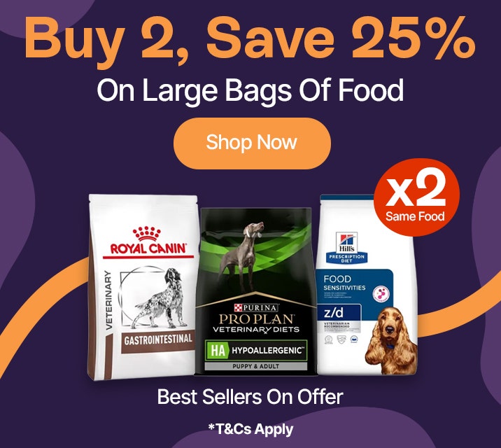 Buy 2, Save 25% On Large Bags of Food*