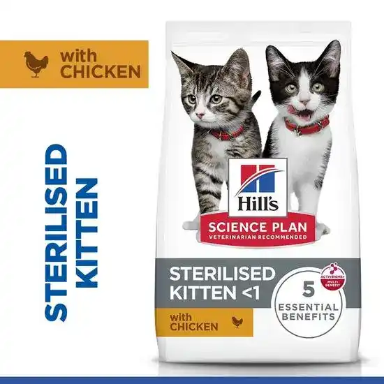Hill's SCIENCE PLAN Specialty Kitten Sterilised Dry Cat Food with Chicken 1088