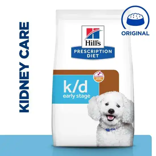 Hill's PRESCRIPTION DIET k/d Kidney Care Early Stage Dry Dog Food Original Flavour 3222