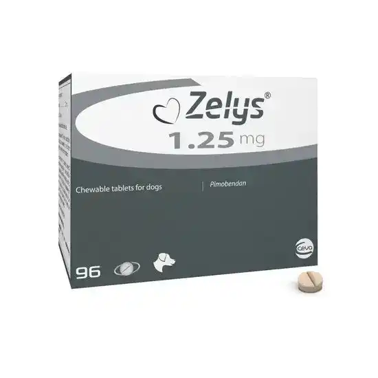 Zelys Chewable Tablets for Dogs 1.25mg 2780