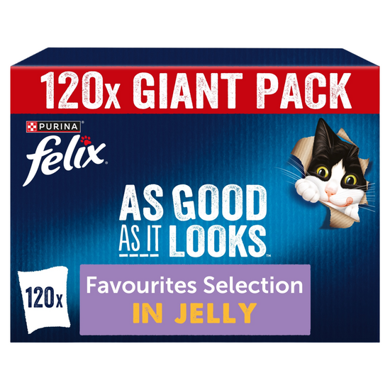 Felix As Good As it Looks Favourites Selection Wet Cat Food 120 x 85g Pouches 18379