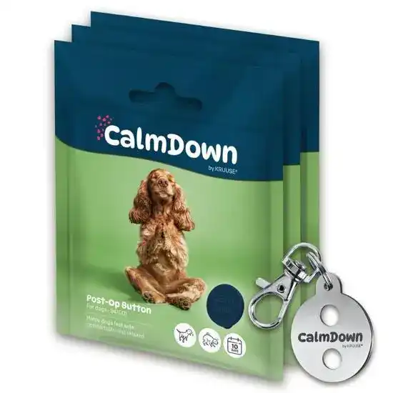 KRUUSE CalmDown Dog Tag Pheromone-Infused 3 Button Kit 21020