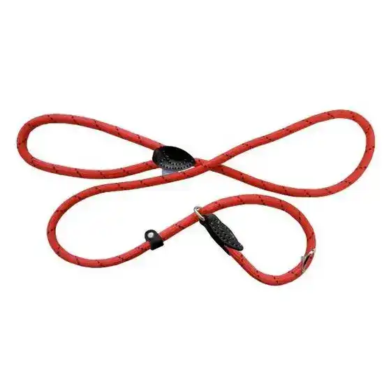 Hem and Boo Mountain 1.5m Reflective Red & Black Slip Rope Dog Lead 17061