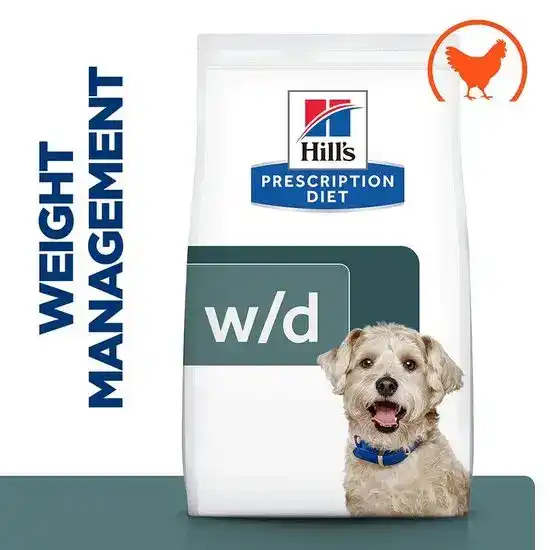 Hill's PRESCRIPTION DIET w/d Diabetes Care Dry Dog Food with Chicken 638