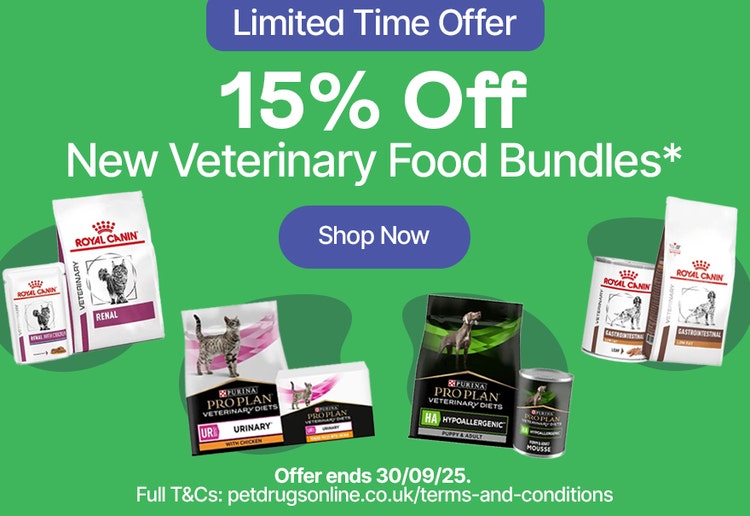 Limited Time Offer 15% Off New Veterinary Food Bundles*