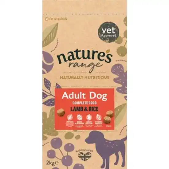 Nature's Range Adult Dry Dog Food with Lamb and Rice 17200