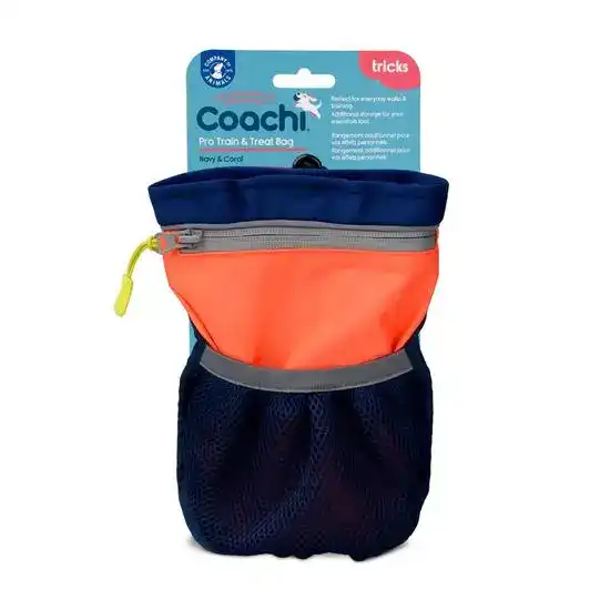 Coachi Dog Pro Train & Treat Bag Navy & Coral 19643