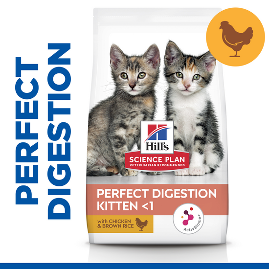 Hill's SCIENCE PLAN Specialty Kitten Perfect Digestion Dry Cat Food with Chicken & Brown Rice 1079