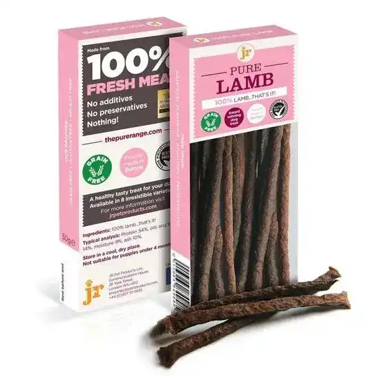 JR Pet Products Pure Lamb Sticks Treats for Dogs 1 x 50g 18884