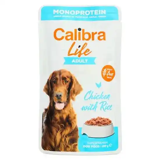 Calibra Life Adult Wet Dog Food Chicken 10 x 150g Pouches 20408
