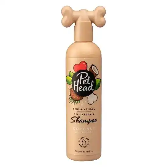 Pet Head Sensitive Soul Delicate Skin Shampoo for Dogs with Coconut and Marula Oil 300ml Bottle 7774