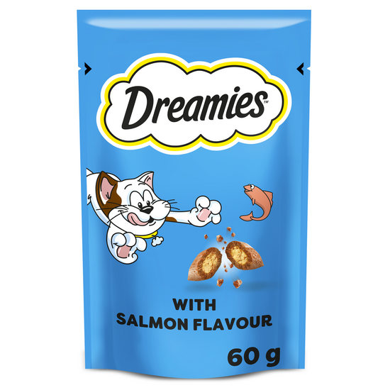 Dreamies Cat Treats with Salmon 60g Packs 16402