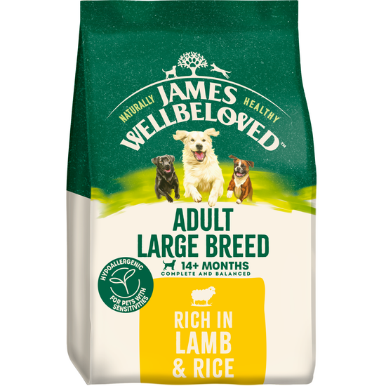 James Wellbeloved Large Breed Adult Dry Dog Food Lamb & Rice 18633