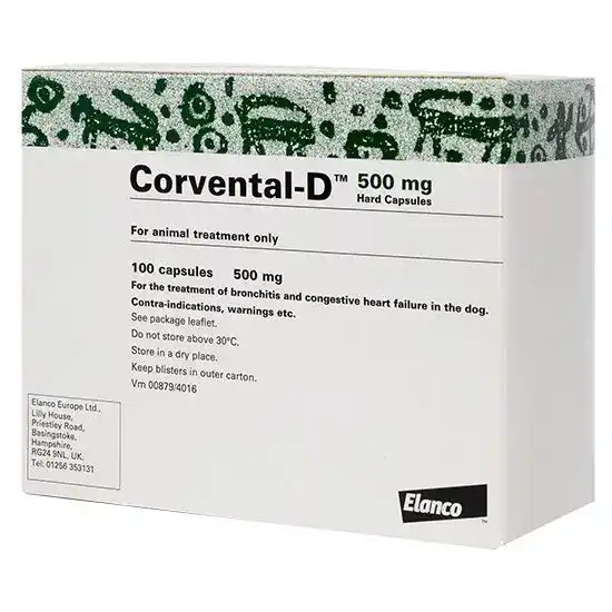 Corvental-D Hard Capsules for Dogs 500mg 3005