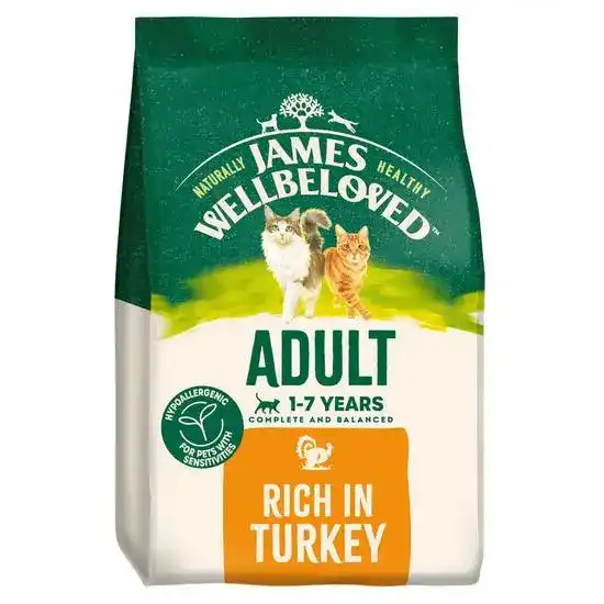 James Wellbeloved Adult Dry Cat Food Turkey 18590