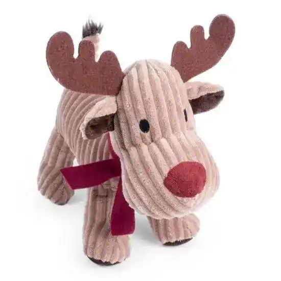 Petface Reindeer Cord Plush Christmas Dog Toy 18385