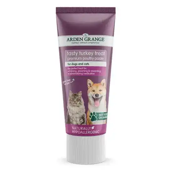 Arden Grange Premium Tasty Treat Paste for Cats and Dogs with Turkey 75g Tubes 16878