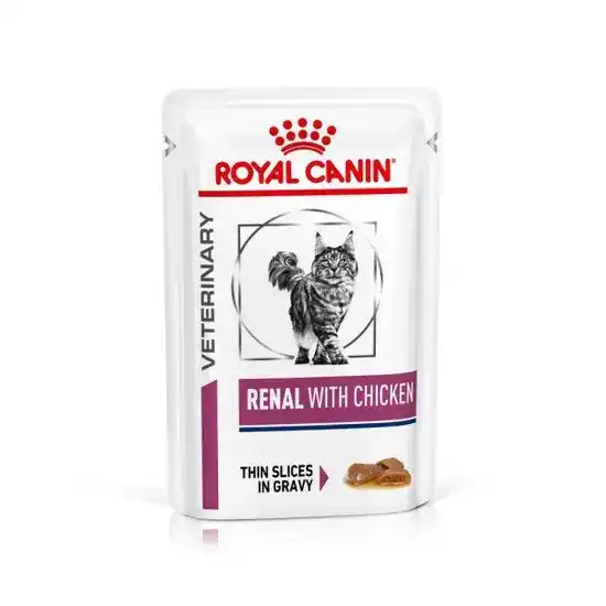 ROYAL CANIN Veterinary Health Nutrition Renal Wet Cat Food with Chicken Thin Sli 1469