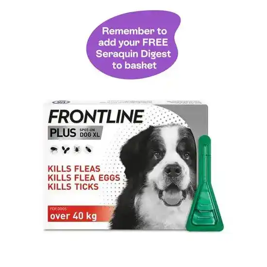FRONTLINE PLUS Spot-On Flea and Tick Treatment for Extra Large Dogs (over 40kg) 9994