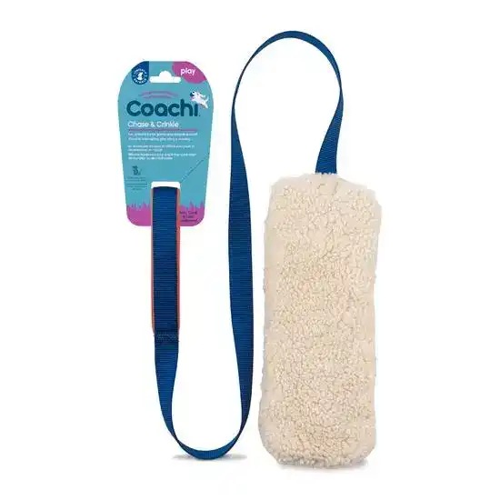 Coachi Chase & Crinkle Dog Toy Navy