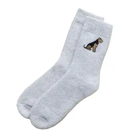 Sweet William Dog Walker Socks Airedale Terrier 19858