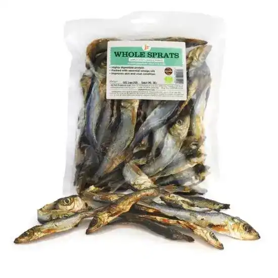 JR Pet Products Dried Whole Baltic Sprats Treats for Dogs 1 x 200g 19011