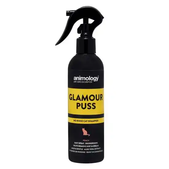 Animology Glamour Puss Peach No Rinse Shampoo Spray for Cats 16308