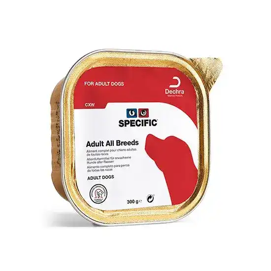 Dechra SPECIFIC CXW All Breeds Adult Wet Dog Food 6 x 300g Allutrays 10447