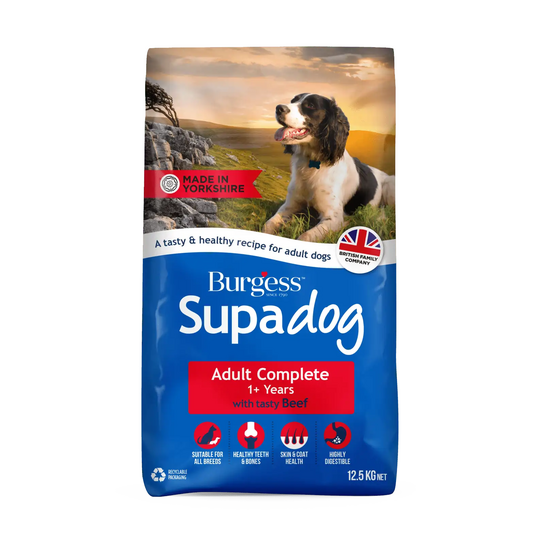 Burgess Supadog Adult Complete Dry Dog Food with Beef 12.5kg 16197