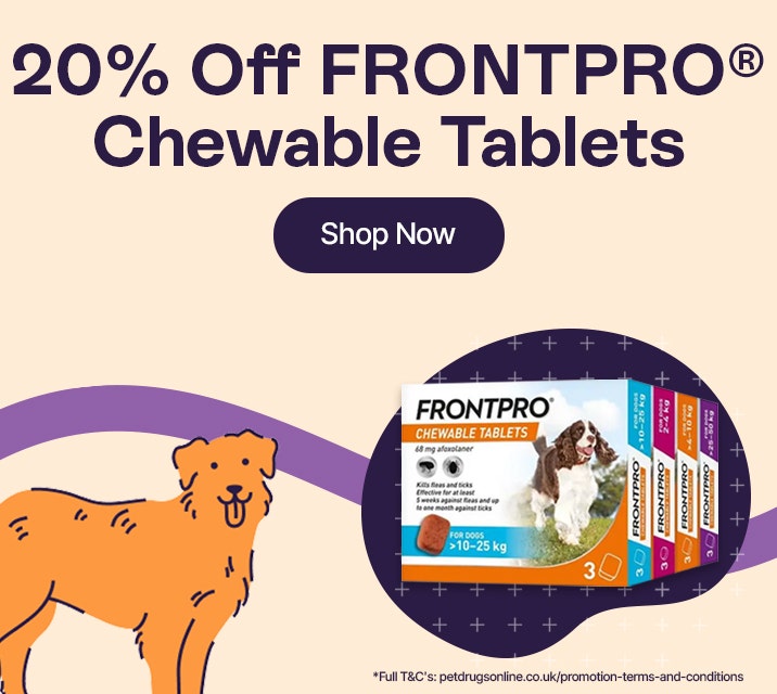 20% Off FRONTPRO Chewable Tablets*