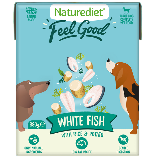 Naturediet Feel Good Adult Wet Dog Food with White Fish